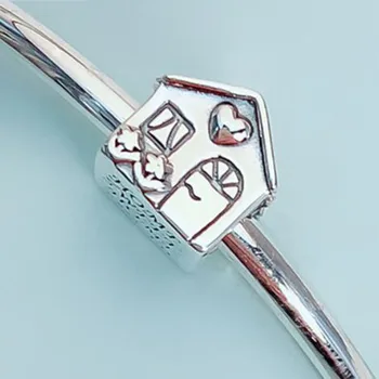 925 Sterling Silver Bead Nové Módní Sladký Domov Korálky Fit Pandora Ženy, Náramek & Náhrdelník Diy Šperky