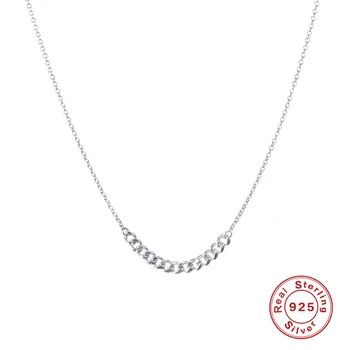 925 Sterling Silver Náhrdelníky, Šperky, Módní Vícevrstvé Řetěz Náhrdelník Okouzlující Collares Pro Ženy, Dámy, Narozeninové Party Dárek