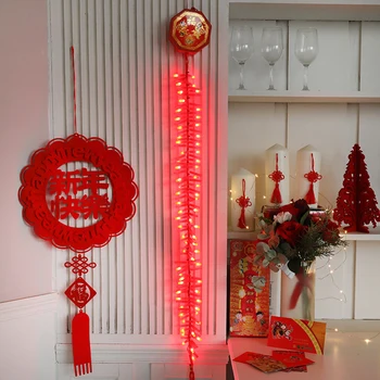 92LED 1,35 m Elektronické Žabka Svítilna se Zvukem Lampa AC220V led string světla Pro Nový Rok Vánoční Dekorace čínský styl