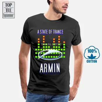 A State Of Trance Armin Van Buuren T Shirt Pro Muže, Krátký Rukáv Bavlna Plus Velikosti Custom Tee