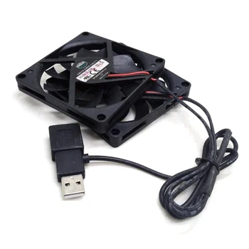 A8010-20RA-2JN-F1 USB fanoušci 80X10mm 5V 0,25 A 8010 8 CM Ultra-tenké ticho ventilátor chlazení USB konektor
