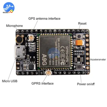 A9G GSM/GPRS+GPS/BDS vývojová Deska SMS Hlas Bezdrátový Přenos Dat Umístění IOT s Anténou