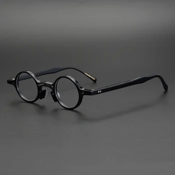 Acetát Malé Kulaté Brýle Muži Ženy Vintage Retro Jasné Objektiv Optické Brýle Rám Předpis Brýle Rámy Brýle