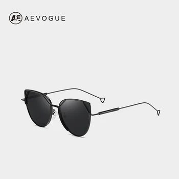 AEVOGUE sluneční Brýle, Ženy, Kočičí Oko Vintage Brýle Značky Design Feminino Roztomilé Zelené Pokovování Oculos De Sol UV400 AE0761