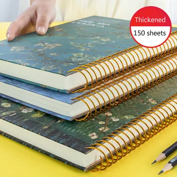 Agenda 2021 Plánovač Nové 150 Listů Tlusté Vintage Van Gogh Časopisech Notebooky Denní Poznámkový Blok, Kancelář, Škola, Papírnictví Sketchbook