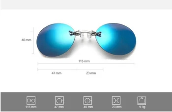 AIMISUV Kolo Vrtaných sluneční Brýle Muži Matrix Morpheus Pánské Klasické Svorky na Nos Brýle Mini Bezrámový Design Značky Brýle UV400