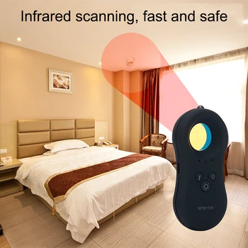 Alarm Svítilna Anti-krádeže Mini Domů Infračervený Detektor Multifunkční Kontrolní Hotel Přenosné Anti-spy Monitor Fotoaparátu
