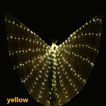 Alas de LED de Danza del vientre světla, El kostým křídla křídla míč LED colores del arc Iris automobilové příslušenství para actuacion, en, es,