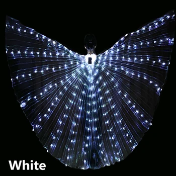 Alas de LED de Danza del vientre světla, El kostým křídla křídla míč LED colores del arc Iris automobilové příslušenství para actuacion, en, es,