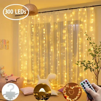 Amazon Hot Prodej Osvětlení 300 Světelných USB Závěs Mědi Lampa Svatební Dovolená Dekorace USB Mědi Závěs Lampy