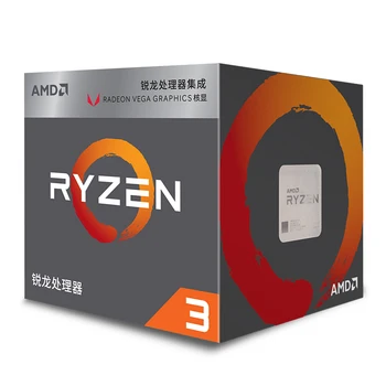 AMD Ryzen 3 2200G R3 2200G 3.5 GHz Quad-Core Quad-Thread CPU Procesor L2=2 M L3=4M 65W APU Socket AM4 Nové a s ventilátorem