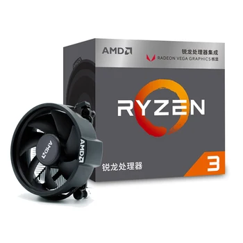 AMD Ryzen 3 2200G R3 2200G 3.5 GHz Quad-Core Quad-Thread CPU Procesor L2=2 M L3=4M 65W APU Socket AM4 Nové a s ventilátorem