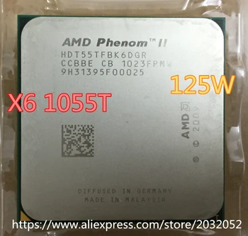 AMD X6 1055T Procesor Six-Core 2.8 Ghz/3M /125W Socket AM3 Desktop CPU (pracovní Doprava Zdarma)