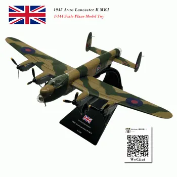 AMER Měřítku 1/144 Vojenský Model Hračky 1945 Avro Lancaster B MKI Bombardér Diecast Kovové Letadlo Model Hračka Pro Sběr,Dar,Děti