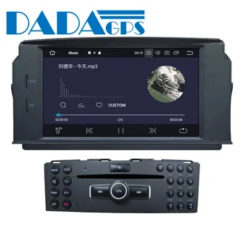Android Auto multimediální DVD Přehrávač s GPS Rádio Pro Mercedes Benz W204 C200 C180 2007-2010 GPS Navigace Rádio Audio Stereo DSP