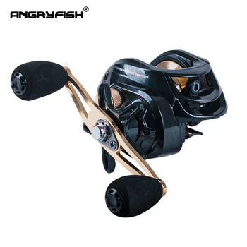 Angryfish Přívlačové Naviják Duální Brzdový Systém Navijáku 7 KG Max Přetáhněte 10+1 Bb 6.3:1 Rybářský Naviják vysokorychlostní