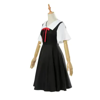 Anime Fujiwara Chika Cosplay Kostým Paruky Dívka, Školní Uniformy Oblek Shinomiya Kaguya Sama Láska Je Válka Žen Party Šaty C50C11