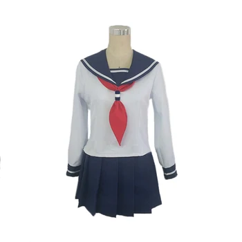 Anime GINTAMA cosplay Kagura vůdce JK Japonské denní školy jednotné Halloween kostým Námořník oblek top+sukně+kravata