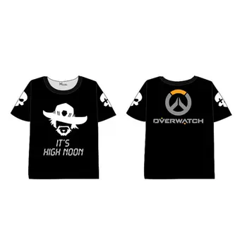 Anime Hra Overwatches 3D Tištěné T-shirt, Punčocháče OW D. VA Reaper Genji Cosplay T-shirt Letní Top Tee Slim Ležérní Krátké Rukávy