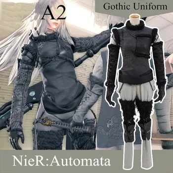 Anime! Hru NieR:Automata A2 Gotické Uniformy Cosplay Kostým Módní Halloween Karnevalové Oblečení na Zakázku Velikost Doprava Zdarma