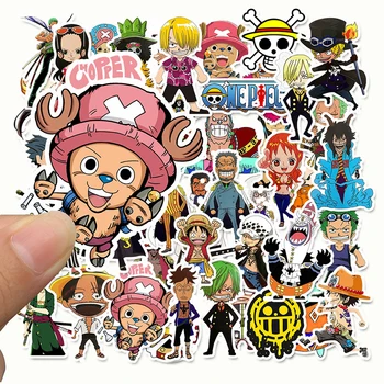 Anime roku 2020 JEDEN KUS Luffy Samolepky Na Auto, Notebook PVC Batoh Domů Obtisk Pad Kolo PS4 Vodotěsné Obtisk Samolepky 50KS
