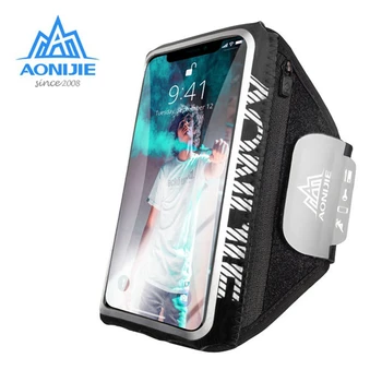 AONJIE Dotykový Mobil Rameno Vak Vodotěsný Běží Telefon Bag Pouzdro TPU Pouzdro Pack Pro Níže 6 Palcový Telefon, Sportovní Vybavení