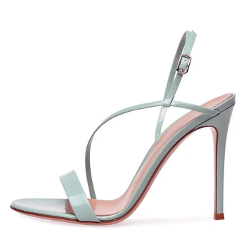 Arden Furtado Létě 2019 módní dámské boty stručné spony popruh sexy sandály na jehlovém podpatku podpatky 12cm party boty big, velikost 45