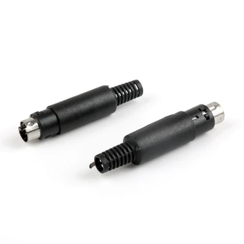 Artudatech 100ks 4Pin Mini-DIN Male Plug Socket Connector Plastová Rukojeť, Adaptér Pro Audio Jack Díly