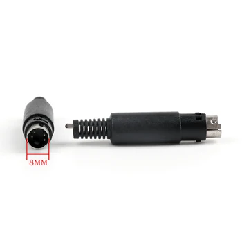 Artudatech 100ks 4Pin Mini-DIN Male Plug Socket Connector Plastová Rukojeť, Adaptér Pro Audio Jack Díly