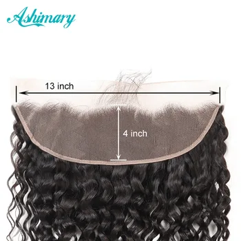 Ashimary Vlasy, Vody, Wave Svazky s Čelní Remy Krajky Přední Uzavření s Svazků Peruánské Vlasy Svazky s Uzávěrem