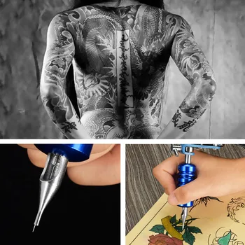 ATOMUS 50ks Profesionální Různé Jednorázové Sterilizované Tetování jehly Jehly 1RL Pro Tetování Stroj Grip Tip Permanentní Make-up