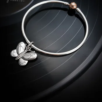 Autentické 925 Sterling Silver Kouzlo Nové Butterfly Inovativní Létání Přívěsek Fit Pandora Ženy, Náramek & Náhrdelník Diy Šperky