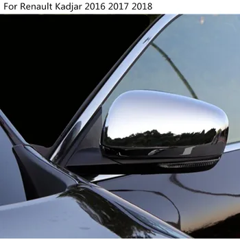 Auto ABS Chrom/Uhlíkových Vláken Zadní Pohled Zpětná Boční Skla Zrcadlo Kryt Obložení Rámu 2ks Pro Renault Kadjar 2016 2017 2018 2019