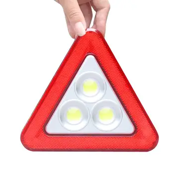 Auto dodávky multi-funkční nouzové trojúhelník varování podepsat s LED světly varování rám COB reflektor
