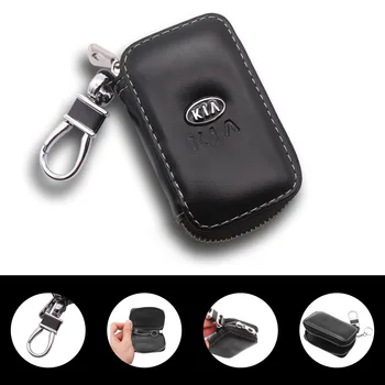 Auto klíčenka Pohodlné Pouzdro na vizitky Keychain klíčenka Kožená Peněženka Pouzdro Kryt Pro KIA K2 K3 K5 Sorento Rio Sportage R Duši