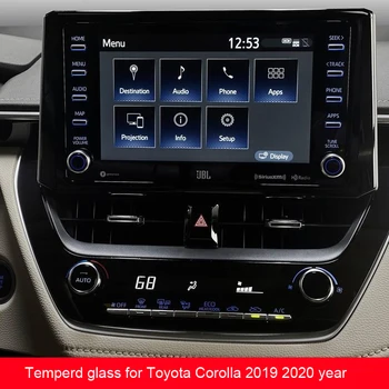 Auto Navigtion Tvrzené Sklo LCD Obrazovky Ochranný Film Nálepka pro Toyota corolla/C-HR 2019 2020 centrální kontrolní displej