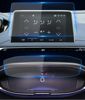 Auto Navigtion Tvrzené Sklo LCD Obrazovky Ochranný Film Nálepku Palubní desky kryt Pro Peugeot 3008 5008 2017 2018 2019 Příslušenství