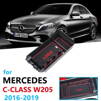 Auto Organizer Příslušenství pro Mercedes Benz C-Class W205 C180 C200 C300 C400 C43 C220 C250 Loketní opěrka Úložný Box Skládání Úklidu