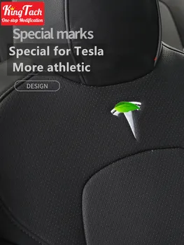 Auto Potahy Pro Tesla Model 3 S Půl Surround Vodotěsné Kožené Sedačky Chránič S air otvory na Zakázku Ineriérovými Příslušenství