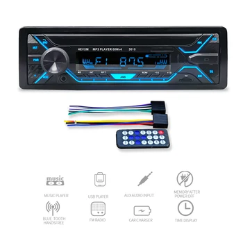 Auto Rádio Přehrávač Mp3 Autoradio Aux Vstup Přijímač Bluetooth Stereo Rádio MP3 Multimediální Přehrávač podporuje FM/MP3/WMA/USB/SD Kartu