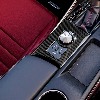 Auto Uhlíkových Vláken Nálepka Interiér Gear Shift Rámu Trim Pro Lexus IS250 IS350 2013-2019 Obtisky Samolepky
