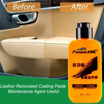 Auto Uvnitř Kůže Zrekonstruované Povlak Vložit Dekontaminace Interiéru Renovace Auto Anti-aging Čistič Kůže S7X5