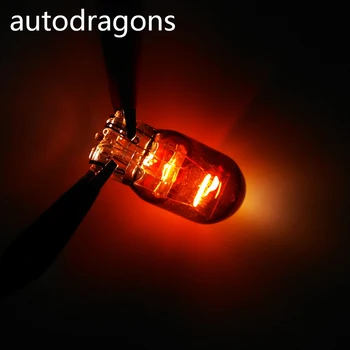 Autodragons 10ks 7443 7440 992 T20 WY21W Sklo Silver Chrome Žárovky Ocas Brzdy Zase signál zálohování Reverzní Žárovky pro auto
