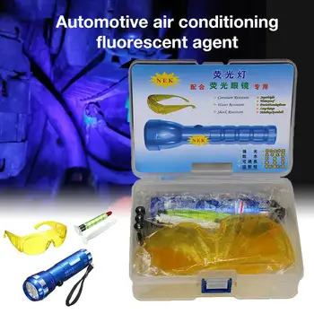 Automobil Fluorescenční Detekce Úniku Nástroj, Auto Klimatizace Nástroj pro Opravu R134a Chladicí Plyn A/C Leak Test Detektoru UV Barvivo