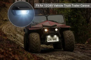 AUTOUTLET 3 LED Licence spz, Světla, Lampy, Nízká Spotřeba energie Vodotěsné Světlo Pro Nákladní Vůz Van Trailer 12V/24V