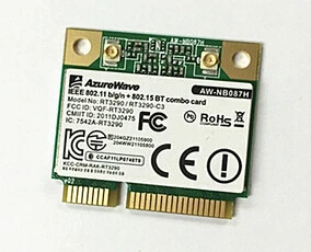 AzureWave AW-NB087H-LE RT3290LE RT3290 150Mbps 802.11 b/g/n Half Mini PCIe PCI-Express BT3.0 Wlan Bezdrátovou Wifi Kartu
