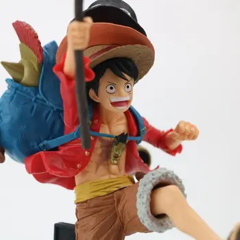 Bandai Anime One Piece Monkey D Luffy Portgas D Ace Sabo Běží Batoh Ver. Akční Obrázek Model Sochy Sběratelskou Děti, Hračky