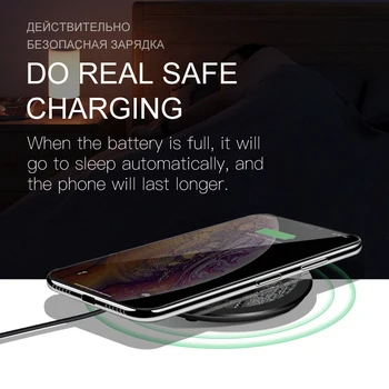BAPICK 5W Qi Wireless Charger Pro iphone X XR XS Max Bezdrátový Telefon Nabíječka Pro Samsung S10 S9 Bezdrátové Rychlá Nabíječka Pro Xiaomi