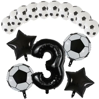 Barcelona fotbalový dres fotbalové Párty helium balónky Chlapeček 1 2 3 narozeniny Dekorace latex Fotbalové Dodávky děti, Hračky, balónky