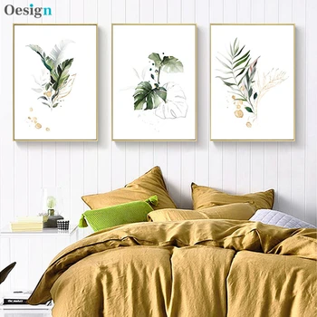 Barva rostlin plátno plakát list rostliny umění, minimalismus vytisknout obraz nordic styl obraz moderní obývací pokoj horizontální domova